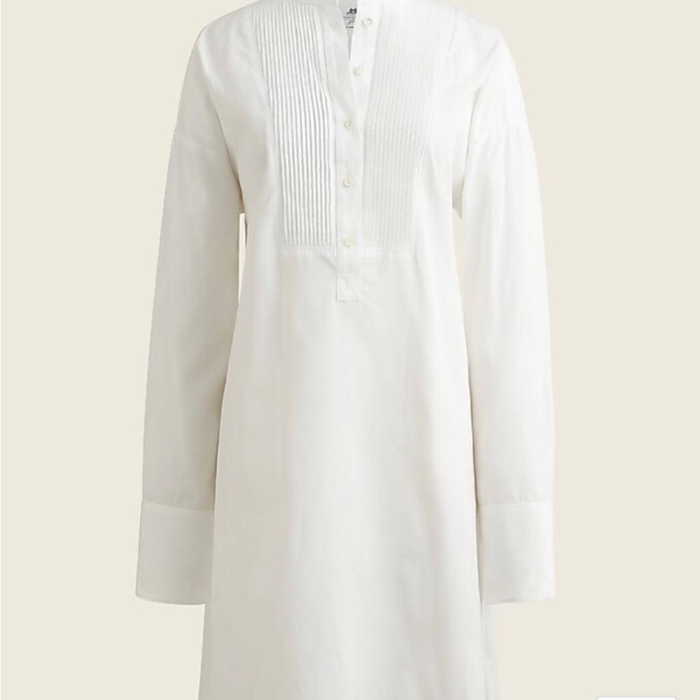 NWOT J. Crew tunic, white shirt dress